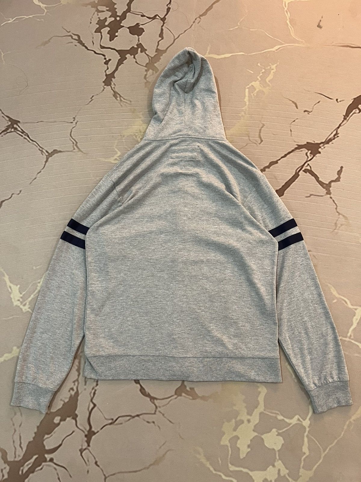 Japanese Brand Nota Bene Stripe Sleeve Button Hoodie Japan Size US M / EU 48-50 / 2 - 10 Thumbnail