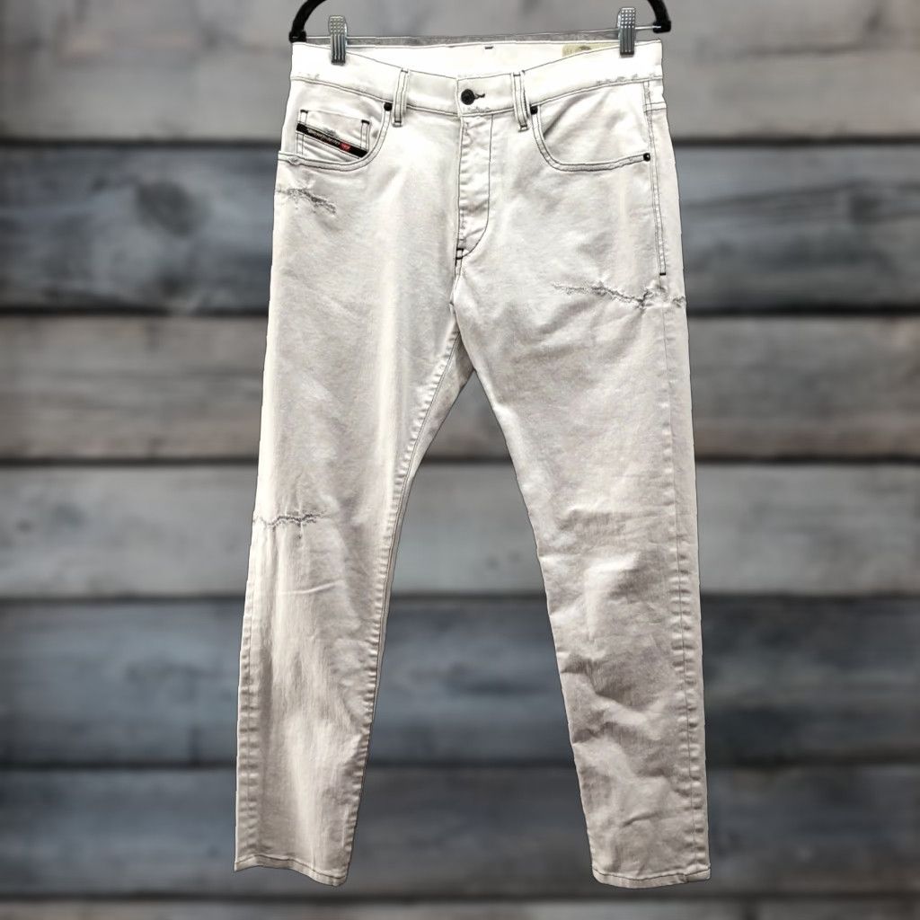 Diesel Diesel Jeans D-Strukt Tapered Slim Stretch 32x32 32x29 White Distressed Men - 5-Pocket Denim Shirt? Size US 32 / EU 48 - 1 Thumbnail