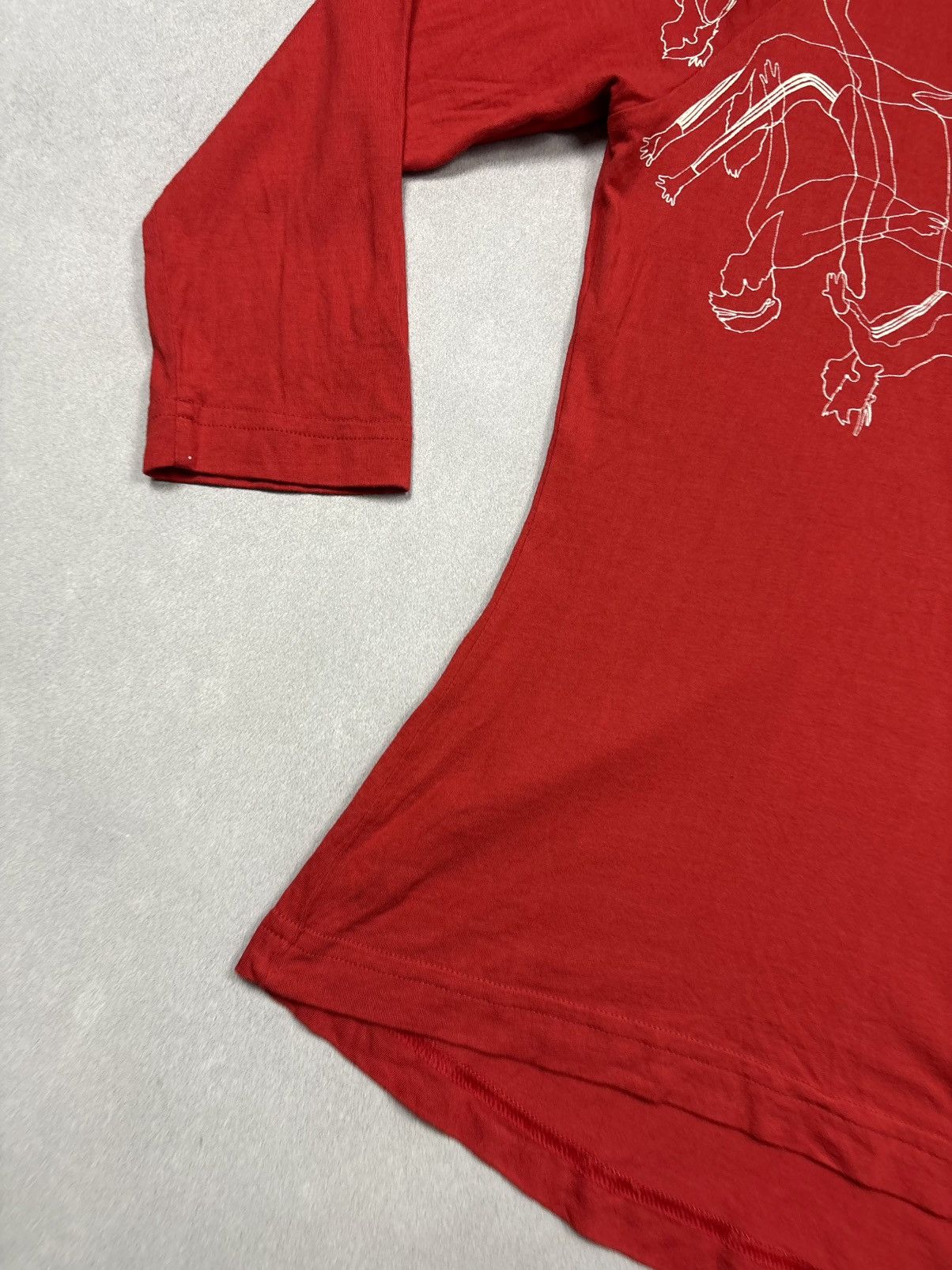 Adidas Vintage 00s Adidas Graphic Ballet Dancer 3/4 Sleeve Y2K ART Size M / US 6-8 / IT 42-44 - 5 Thumbnail