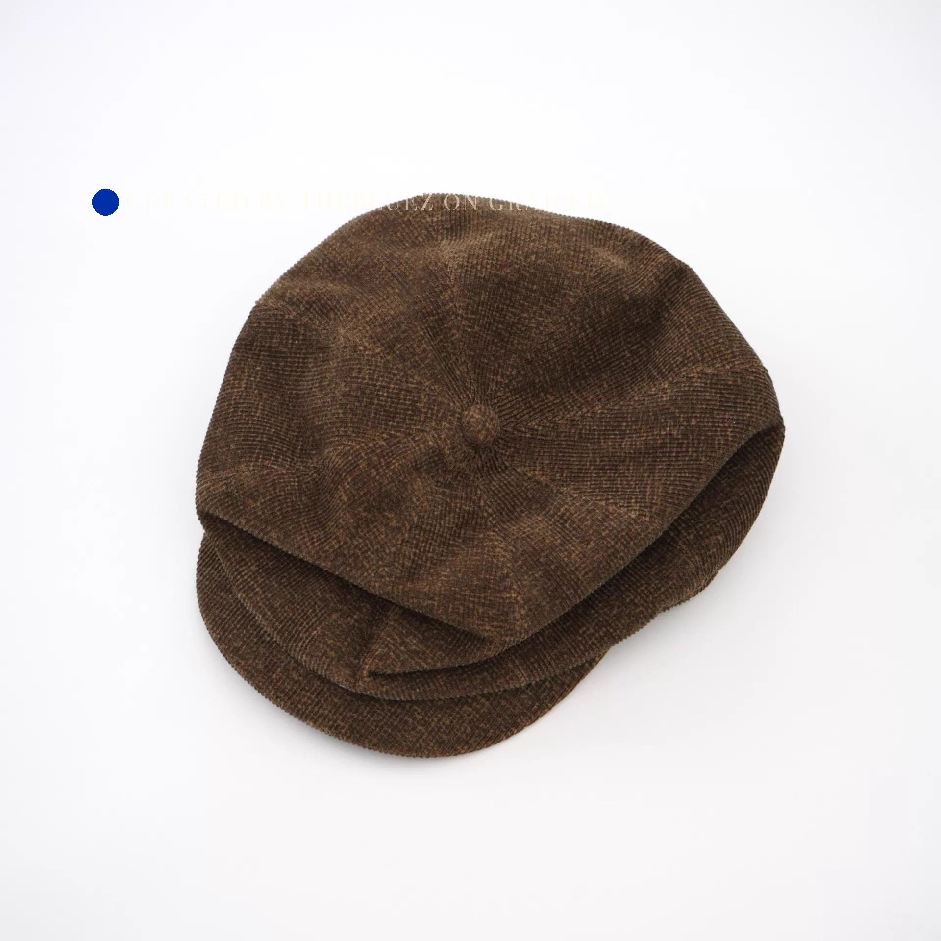 Taiga Takahashi Stylish Brown Newsboy Cap Size ONE SIZE - 1 Thumbnail