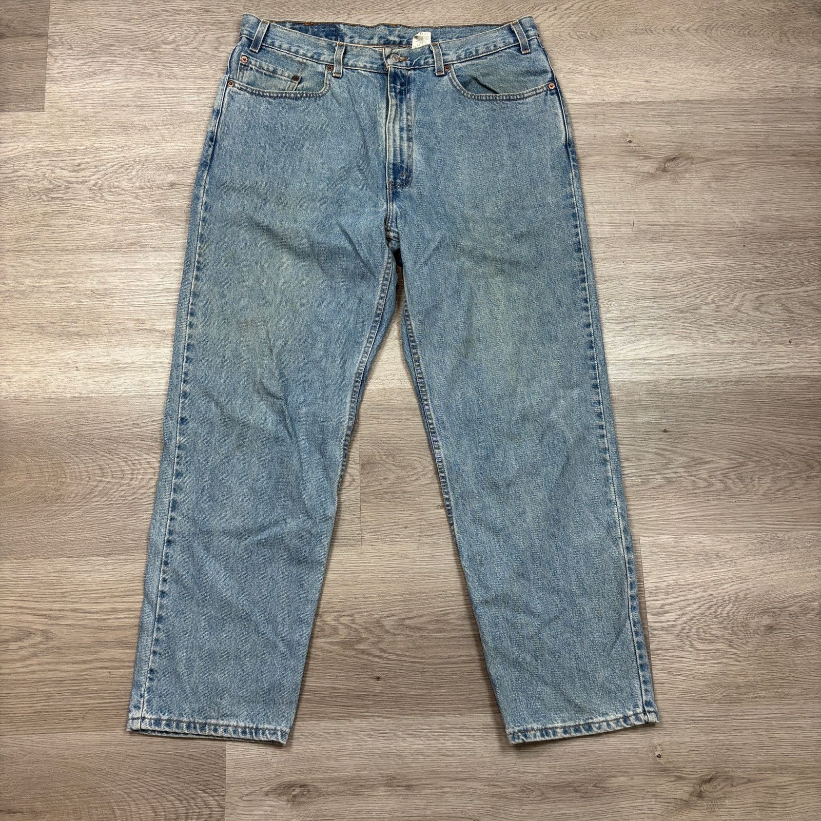 Levi's × Vintage Vintage Levi's 550 Relaxed Fit Jeans 38x30 Made in USA 00s Size US 38 / EU 54 - 3 Thumbnail