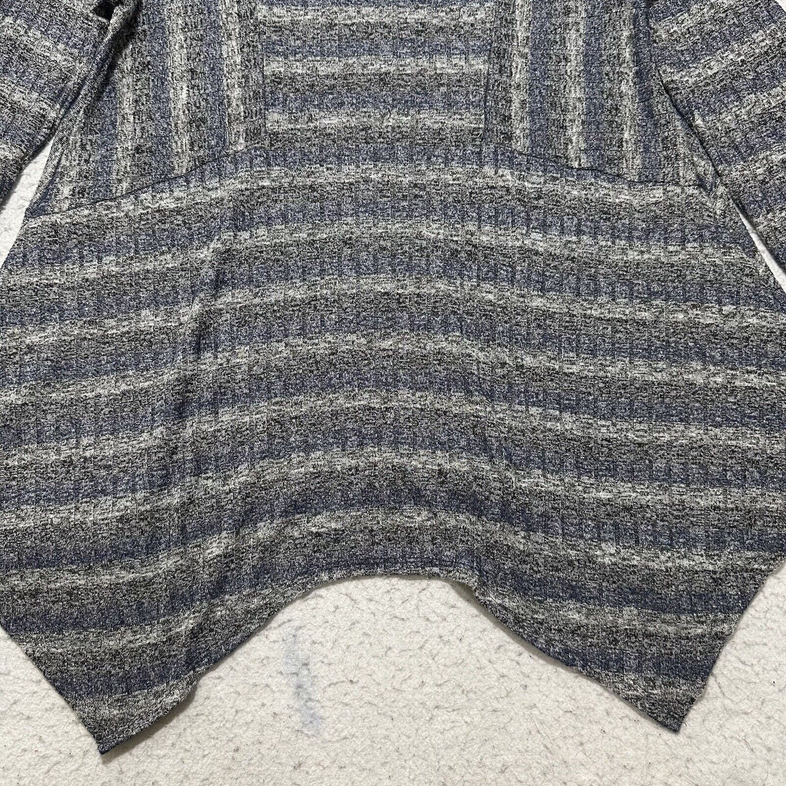 Other Knox Rose XXL Sweater Blue Gray Striped Glitter Sparkle Size XXL / US 16-18 / IT 52-54 - 12 Thumbnail