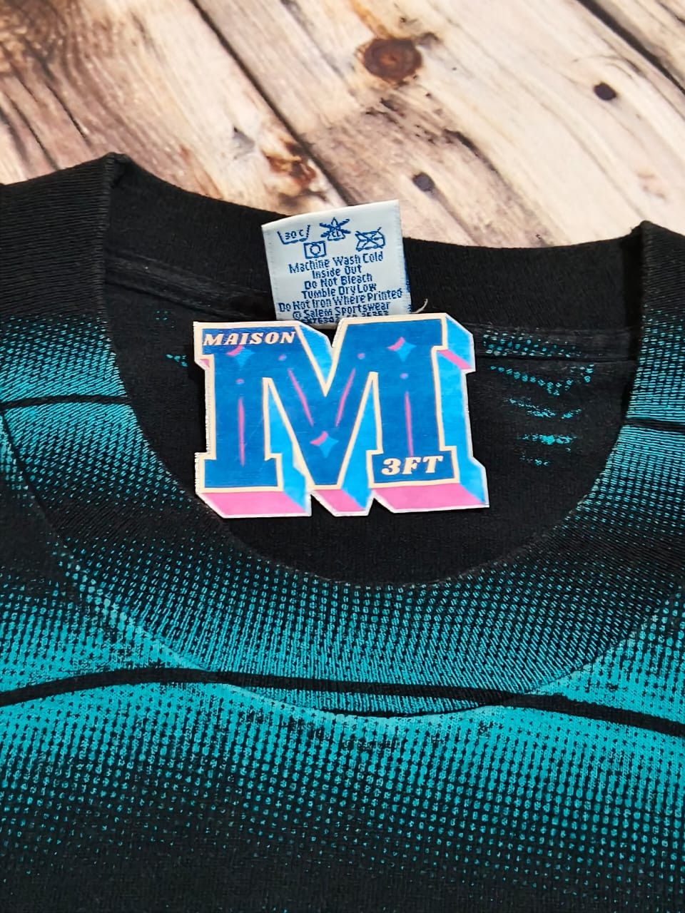 Salem Sportswear Vintage Bullseye Salem Sportswear Charlotte Hornets Size US XL / EU 56 / 4 - 3 Thumbnail