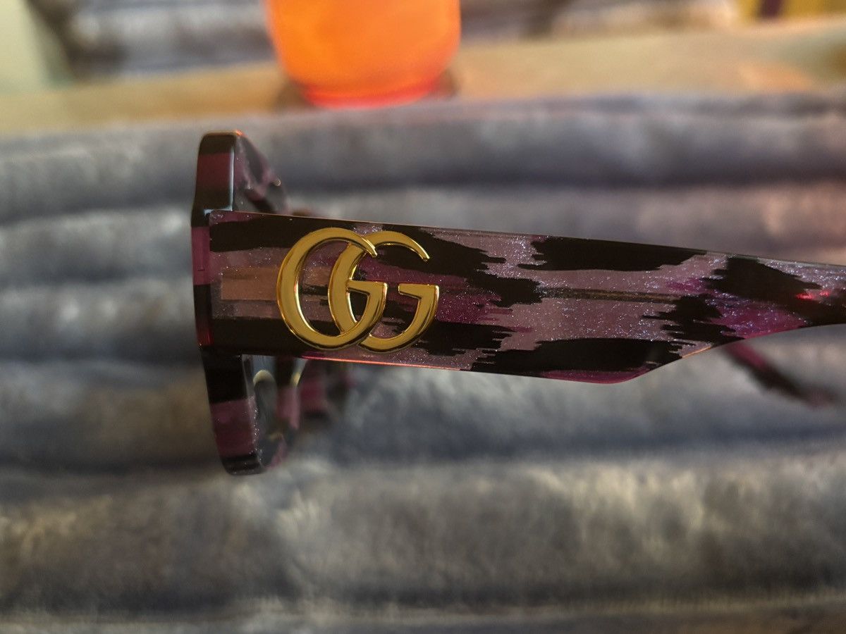 Gucci Gucci Women’s Fuchsia Leopard print Sunglasses Size ONE SIZE - 7 Thumbnail