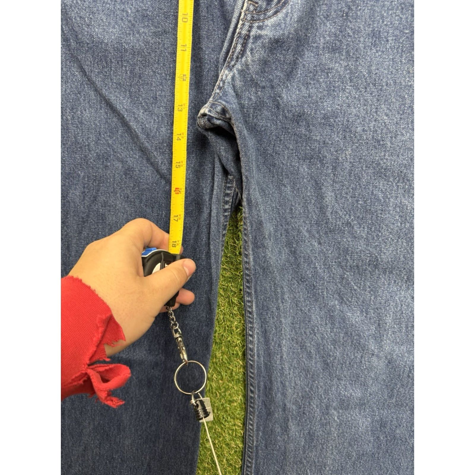 Levi's Levi's Silvertab Jeans Mens 34x32 Denim 90s Grunge Y2K Skater Jeans Straight Relaxed Regular 5-Pocket Blue Denim Dark Vintage Size US 34 / EU 50 - 4 Thumbnail