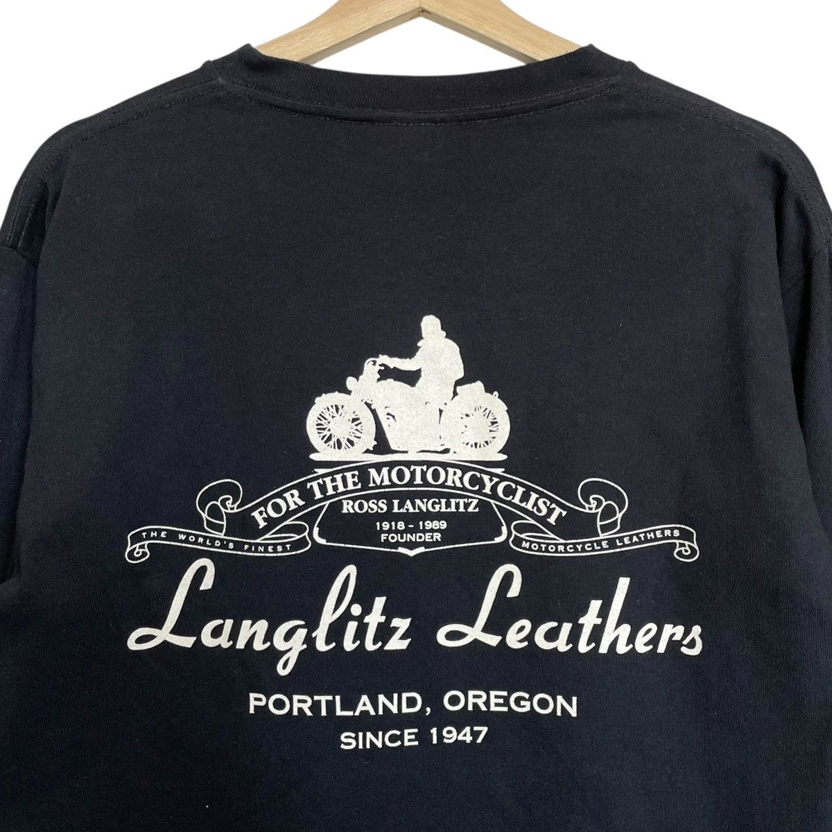 Vintage Langlitz Leathers USA Founder Longsleeve Motorcycle Tee Size US M / EU 48-50 / 2 - 4 Thumbnail