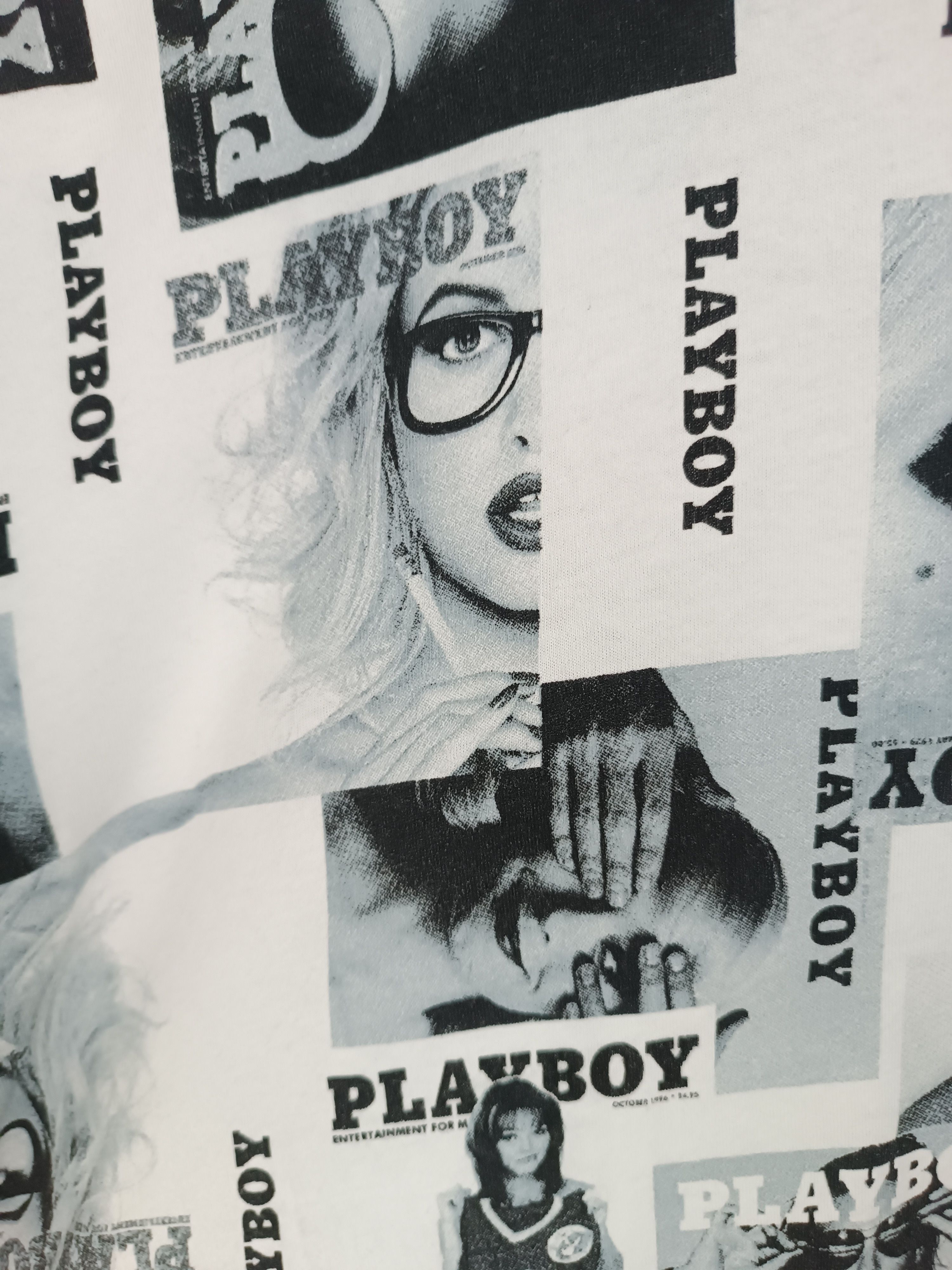Playboy VINTAGE Y2K PLAYBOY AOP BUNNY SEXY GYATT PORNHUB ADULT TEE Size US L / EU 52-54 / 3 - 10 Thumbnail