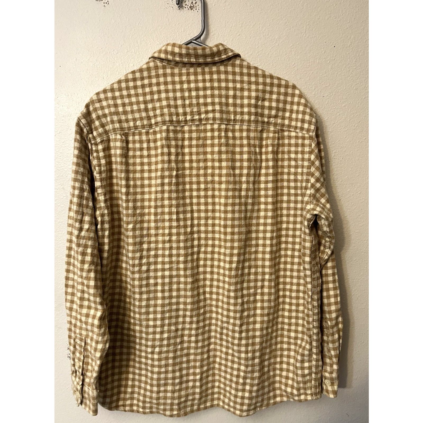 H&M H&M Mens Size Medium Relaxed Fit Brown Gingham Button-Up Shirt Shirt Men's Button-Up Brown White Casual Classic Cotton Long Sleeve Vintage: No Size US M / EU 48-50 / 2 - 3 Thumbnail