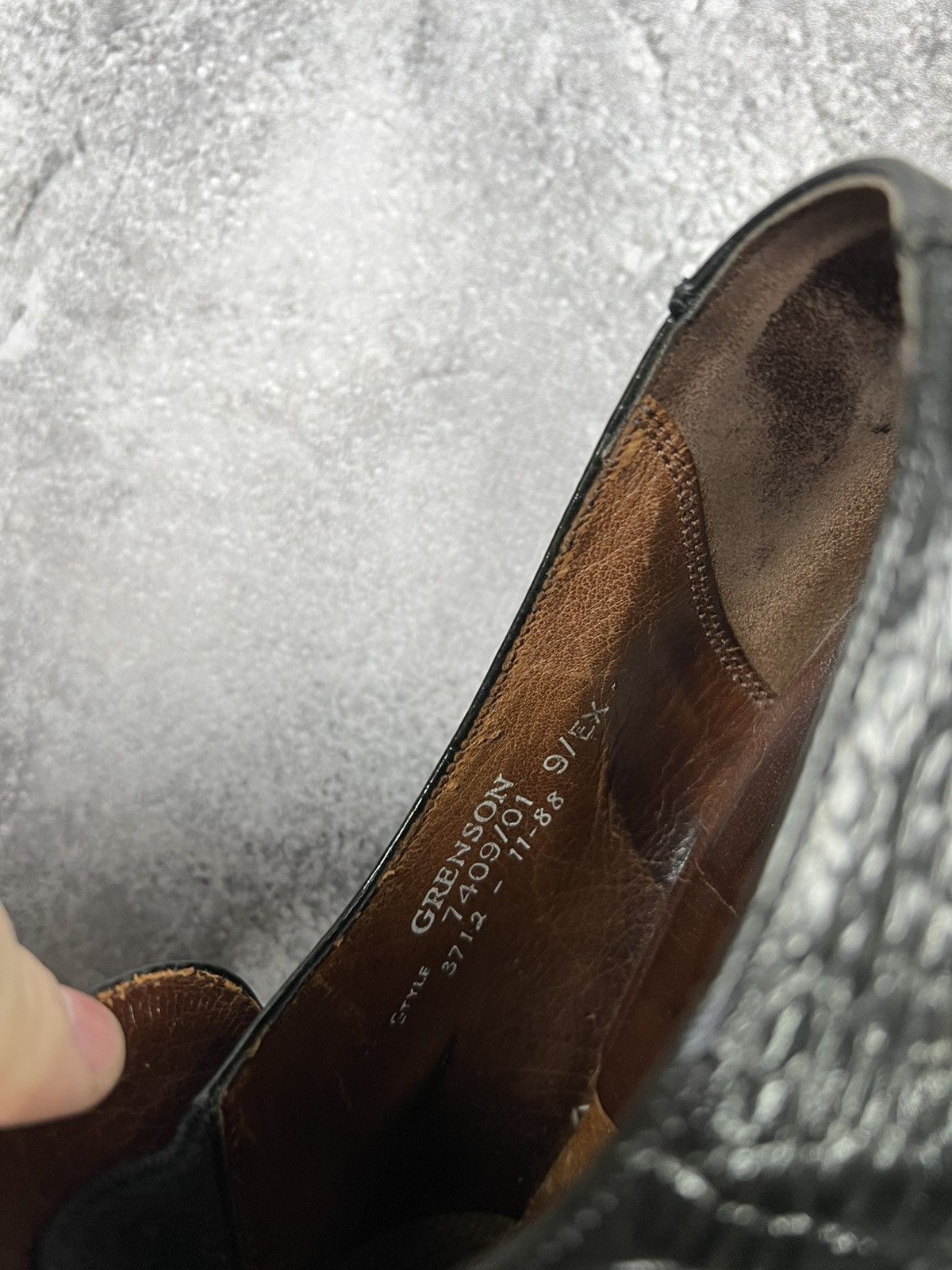 Grenson Grenson Mens Black Classic Shoes Leather Size US 9 / EU 42 - 7 Thumbnail