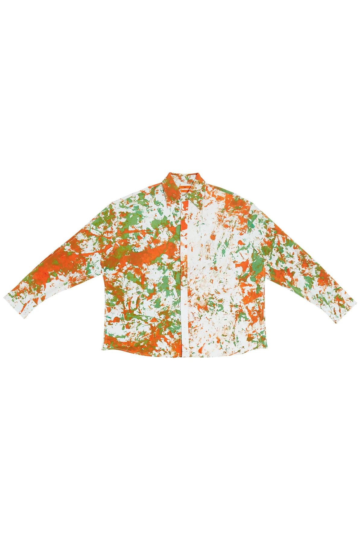 Sterling Ruby $1895 S.R. Studio Dyed Soto Silk Oversized Button Up Shirt Size US XXL / EU 58 / 5 - 1 Thumbnail