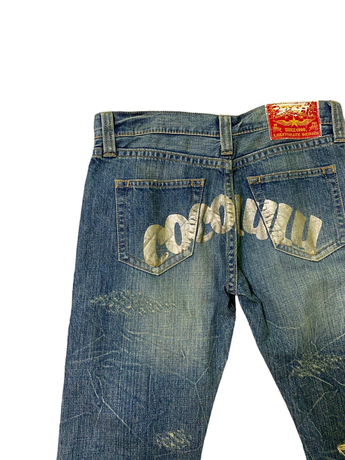 Japanese Brand × Vintage Vintage COCOLULU Big Logo Distressed Acid Wash Denim Size US 32 / EU 48 - 10 Thumbnail