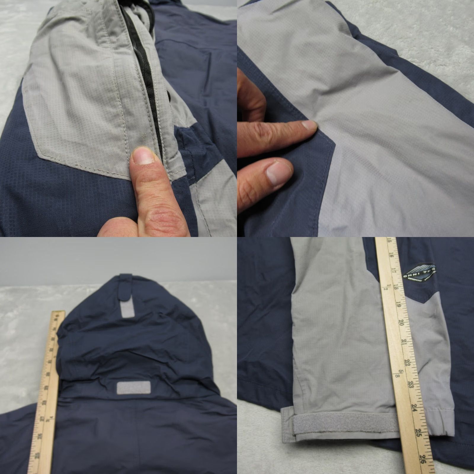 Vintage Columbia Titanium Jacket Mens Large Blue Omni-Tech Waterproof Hooded Full Zip Size US L / EU 52-54 / 3 - 10 Thumbnail