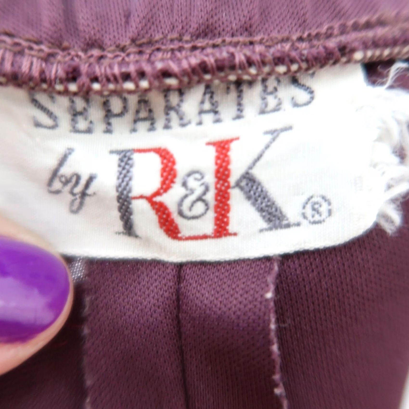 Vintage VINTAGE plum purple satin maxi skirt Small 90s Size 28" / US 6 / IT 42 - 4 Thumbnail