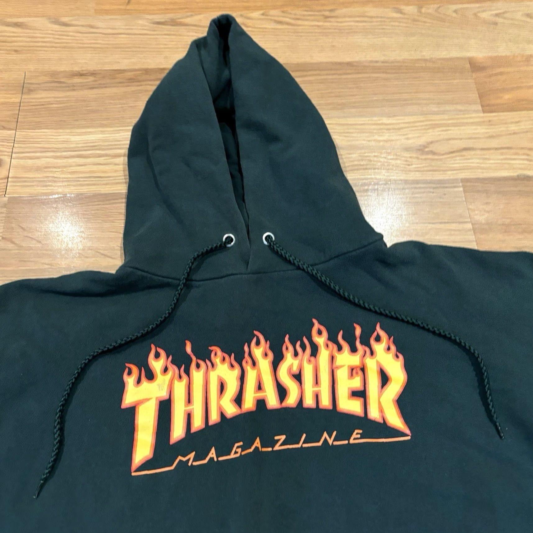 Thrasher VINTAGE Thrasher Pullover Hoodie Sweatshirt Forest Green Size M Men's Hooded Graphic Print 90s Grunge Nostalgia Sweatshirt Size US M / EU 48-50 / 2 - 2 Thumbnail