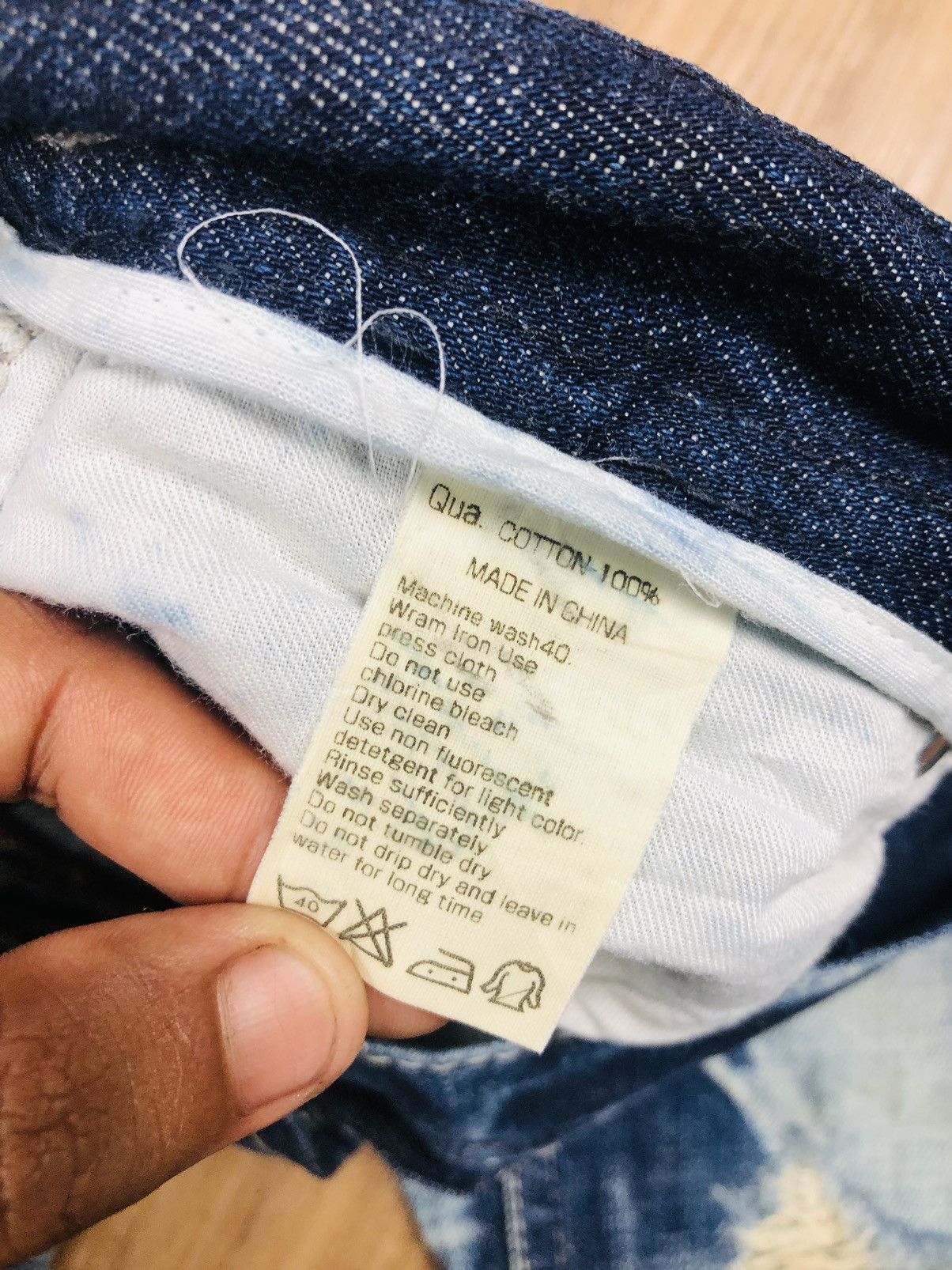 If Six Was Nine Varosh Designer Ripped Jeans with Ankle Zips (40) Size 42" / US 20 - 12 Thumbnail
