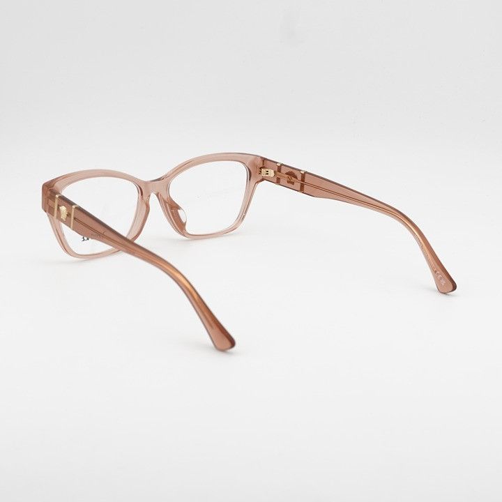 Versace Versace VE3344F 5434 Eyeglasses Brown 54mm Cat Eye Frame Size ONE SIZE - 4 Thumbnail