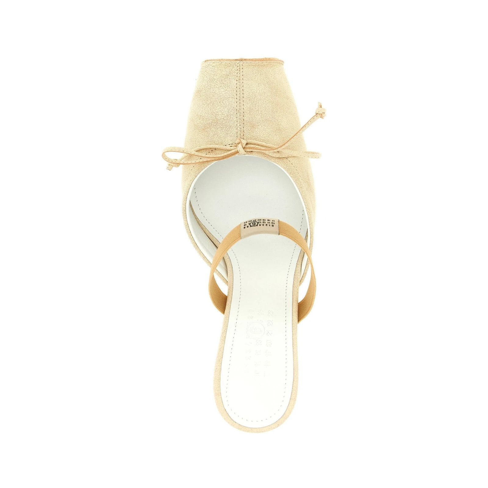 Maison Margiela MAISON MARGIELA Square Toe Beige Leather Mules New & Authent Size US 8 / IT 38 - 4 Thumbnail