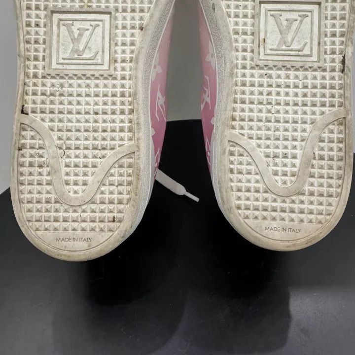 Louis Vuitton Louis Vuitton Frontrow Pink Leather Low Sneakers -2508 Size US 6 / IT 36 - 4 Thumbnail