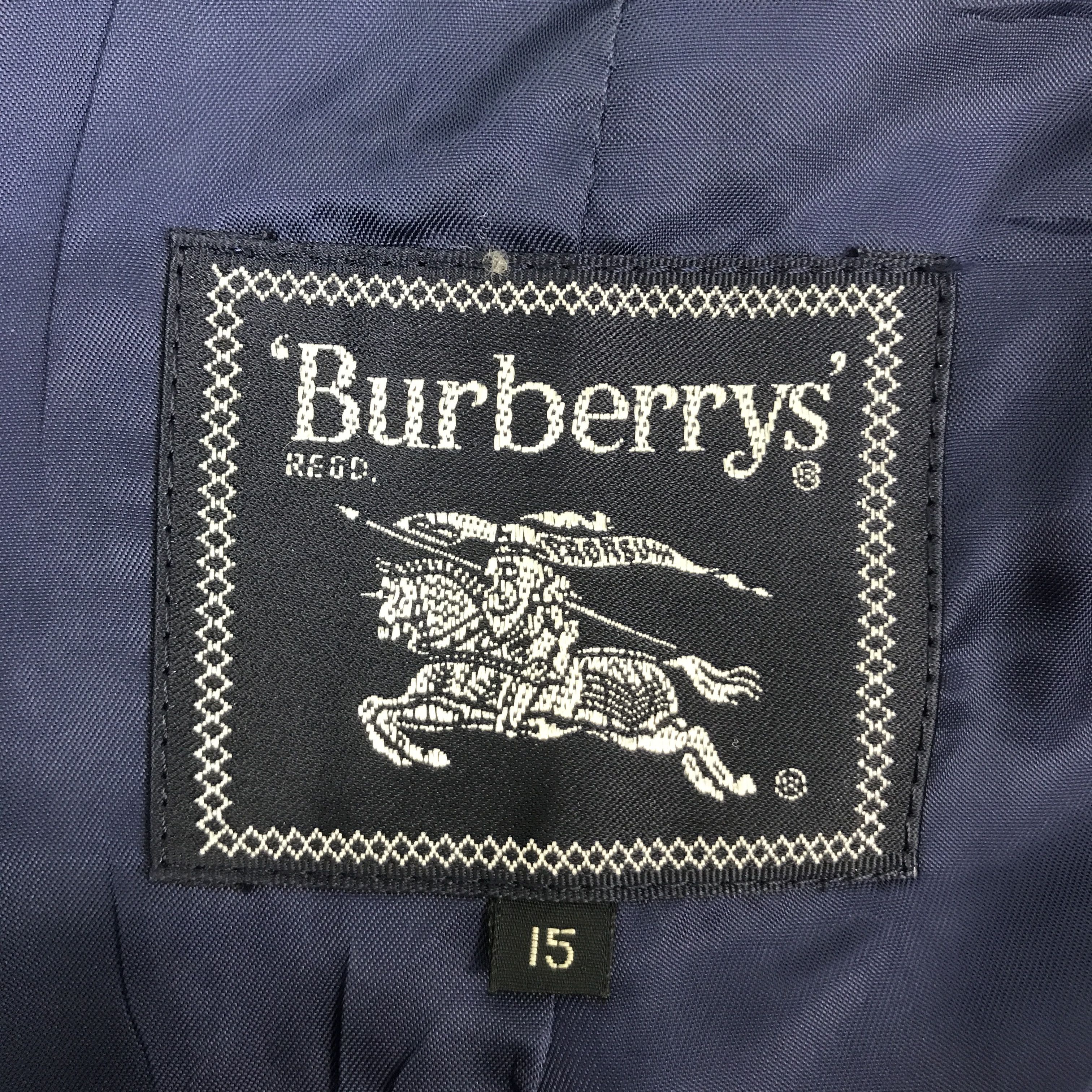 Burberry × Vintage BURBERRYS CLASSIC NAVY ZIPPER WOOL JACKET Size US M / EU 48-50 / 2 - 11 Thumbnail