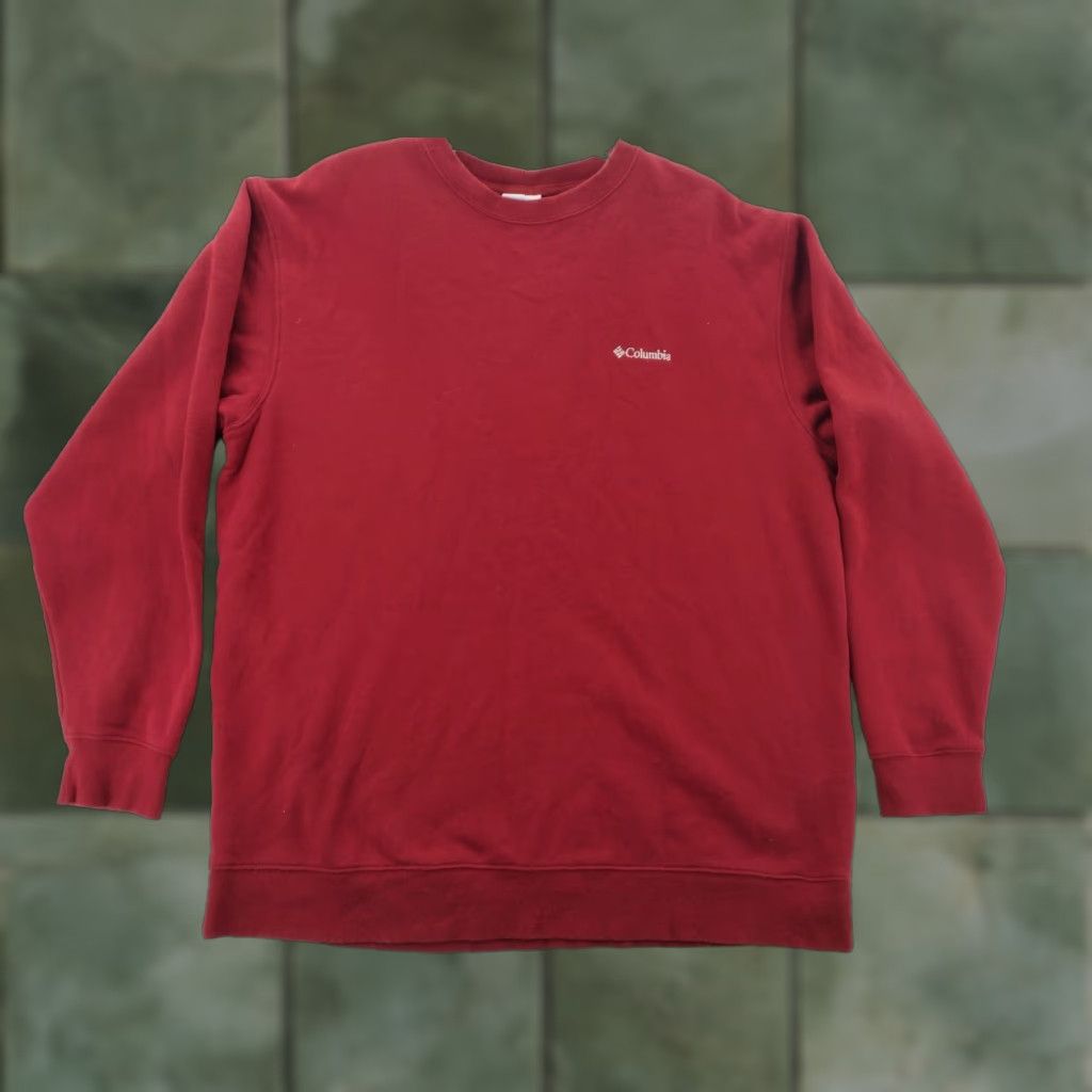 Vintage Columbia Fleece Sweater Mens 2XL Red Crew Neck Pullover Sweatshirt Casual Sports Wear Size US XXL / EU 58 / 5 - 1 Thumbnail