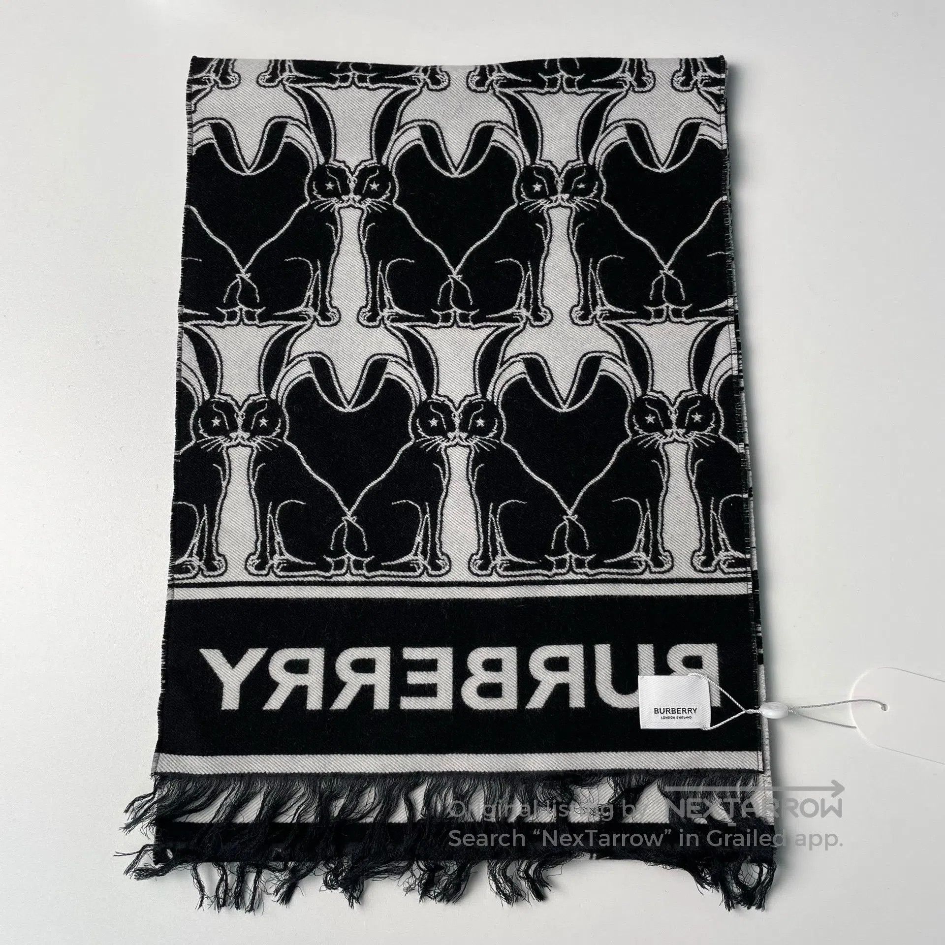Burberry Burberry Rabbit Limited Fringe Scarf| Size ONE SIZE - 2 Thumbnail