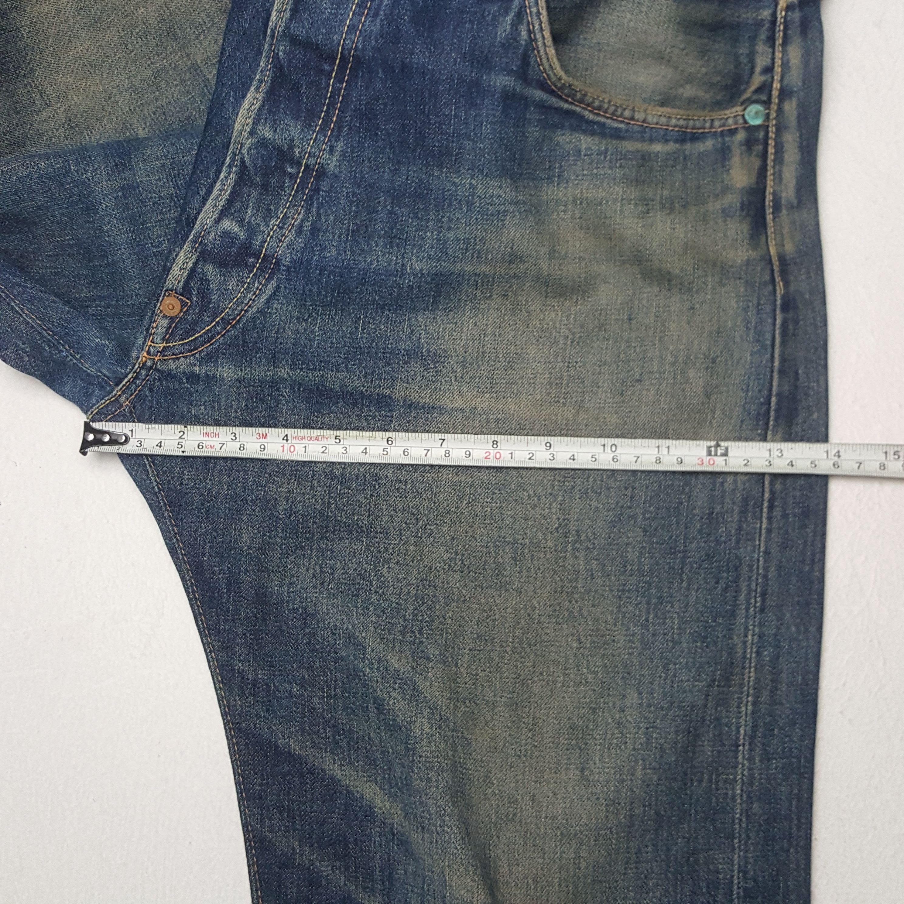 Japanese Brand × Vintage Vintage Evisu Japanese Brand Daicock Custom Art Denim Size US 35 - 11 Thumbnail