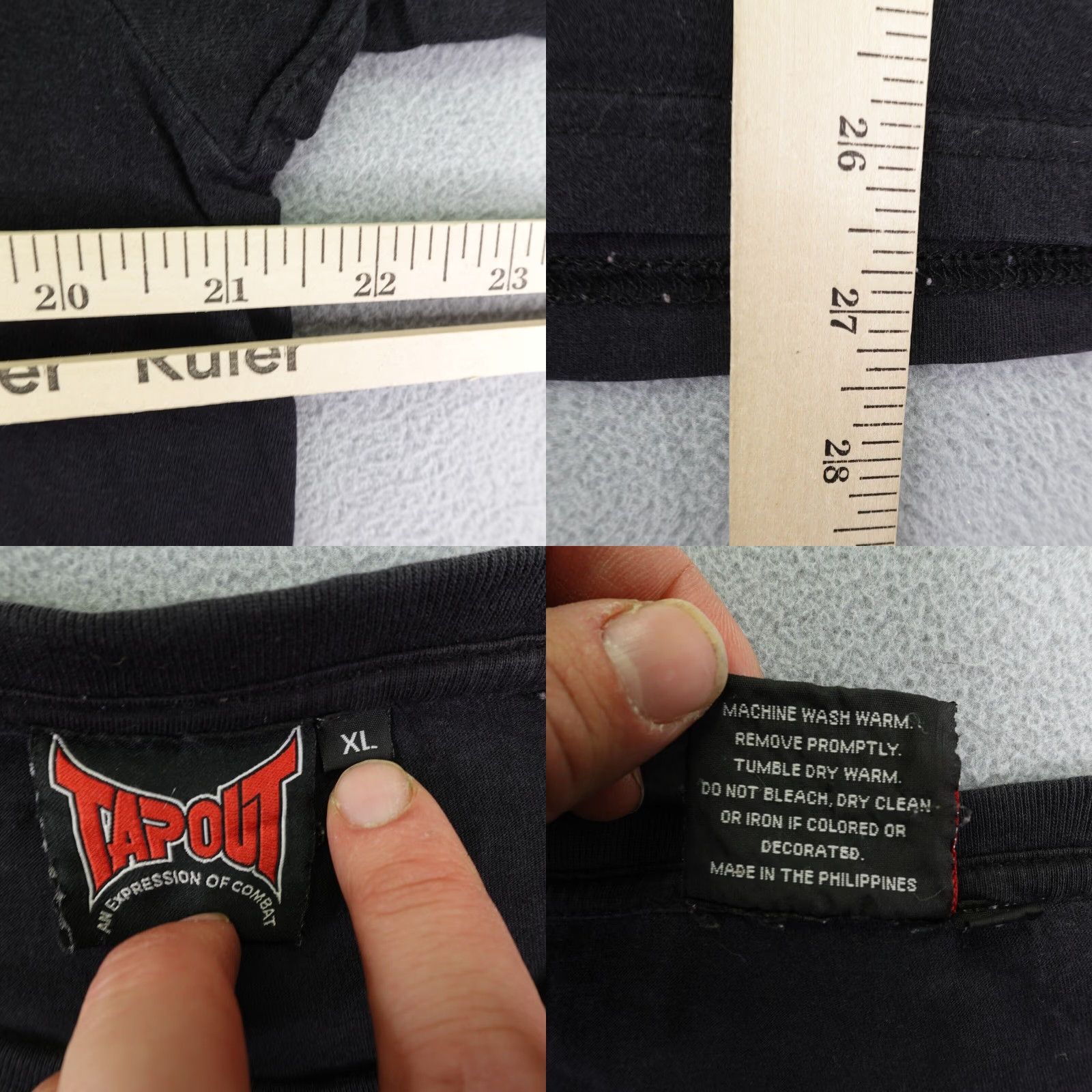 Tapout VINTAGE Tapout Shirt Mens XL Black Graphic Print Crewneck MMA Boxing Y2K Size US XL / EU 56 / 4 - 8 Thumbnail