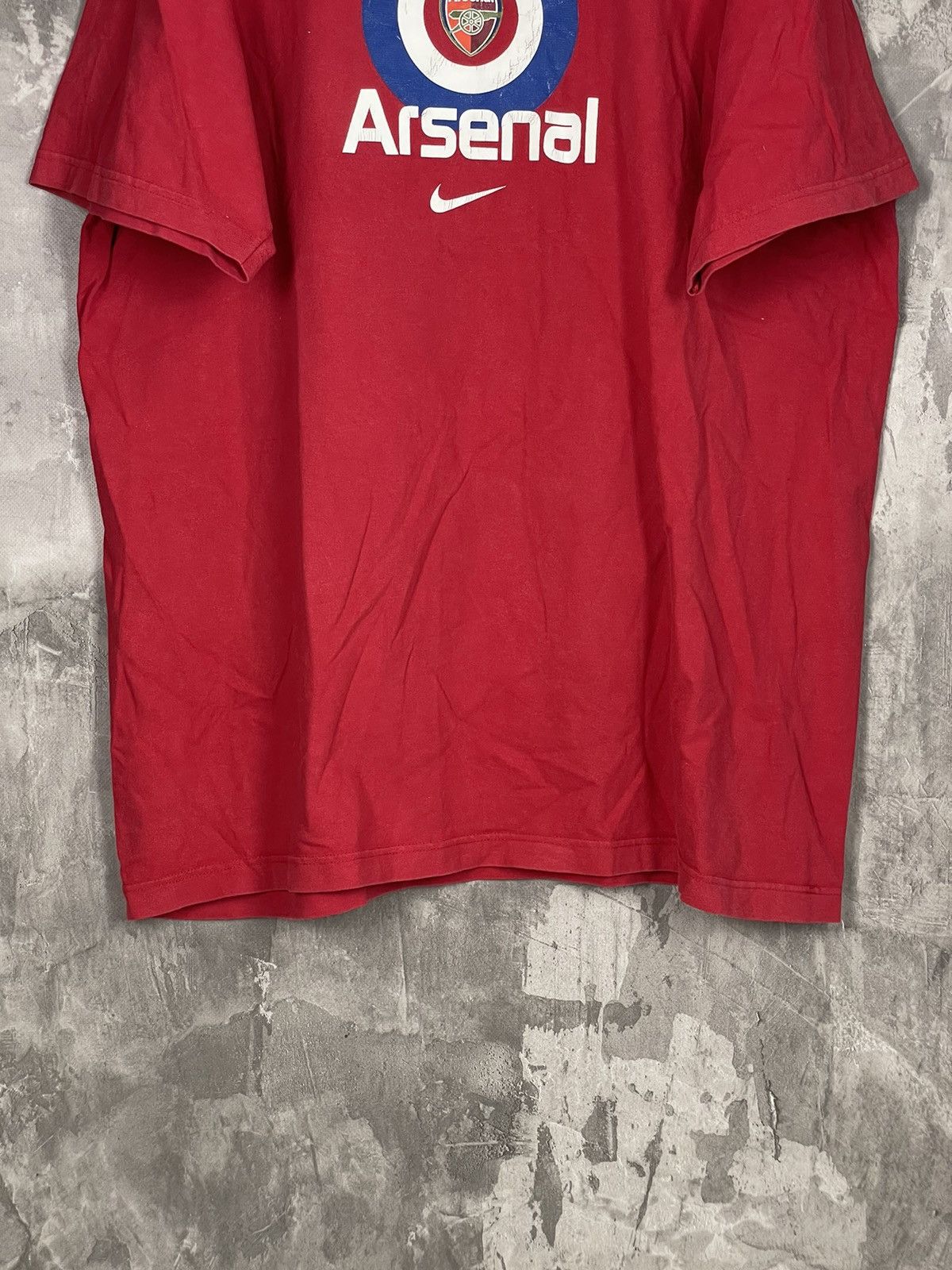 Nike × Vintage Vintage Arsenal Nike soccer 90s Retro T Shirt Size US XXL / EU 58 / 5 - 5 Thumbnail