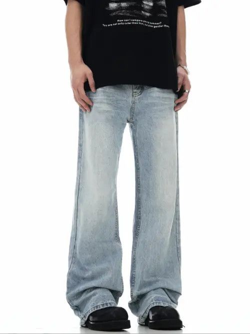 VIBE Men's American retro washed blue flared jeans Size US 32 / EU 48 - 2 Thumbnail