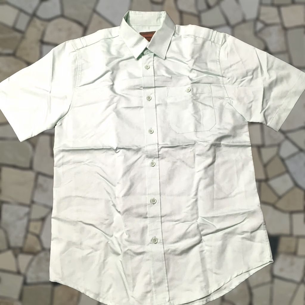 Vintage Northwest Territory Shirt Mens Medium Long Sleeve Button Up Shine Lime Green Size US M / EU 48-50 / 2 - 1 Thumbnail