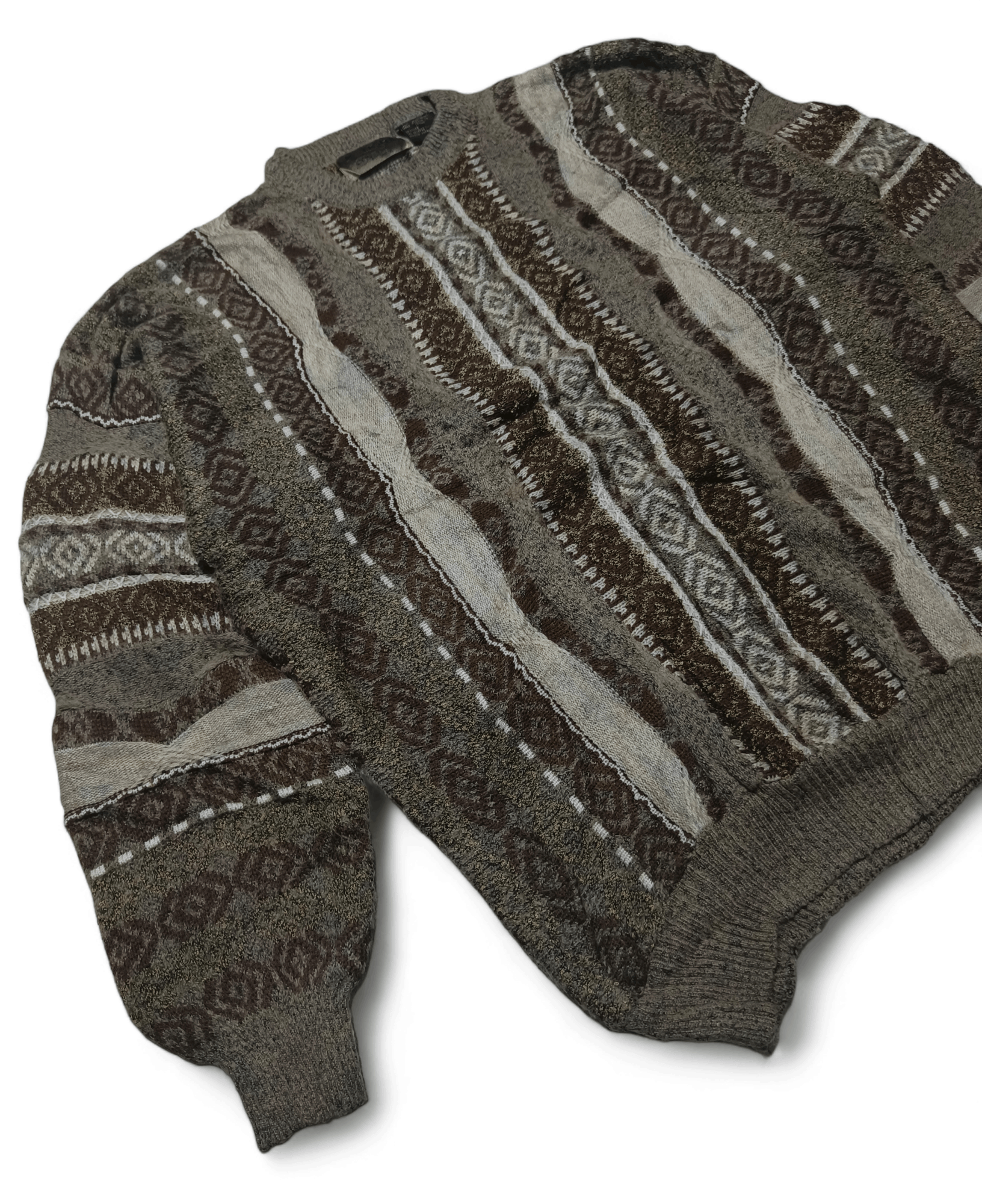 Le TIGRE Vintage LE TIGRE Coogi Inspired Style Biggie Knit Sweater Size US XL / EU 56 / 4 - 4 Thumbnail