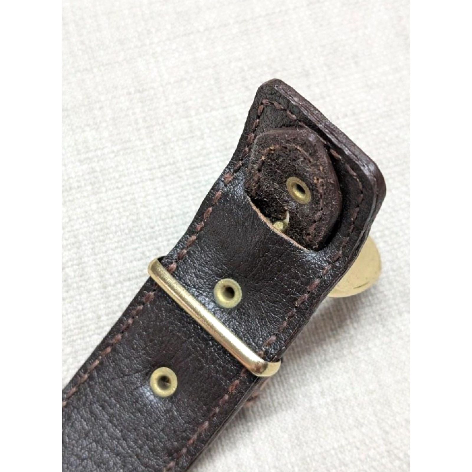Vintage VINTAGE leather belt Ranger western 36 brown Tooled belt buckle Cowboys Ranger Western Mens 36 Brown Leather belt Size 36 - 7 Thumbnail