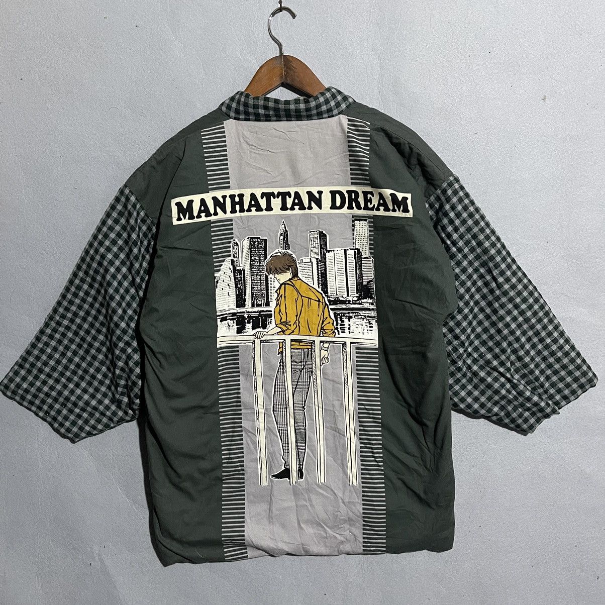 Vintage Vintage Jan & Ten Manhattan Dream Haori Style Quilted Jacket Size US L / EU 52-54 / 3 - 1 Thumbnail