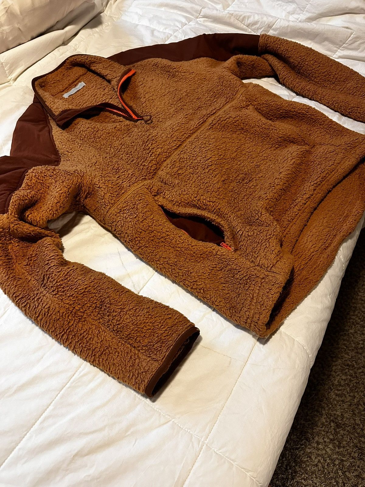 Outerknown Outerknown Skyline Sherpa Fleece, 1/4 Zip, Burnt Orange Size US M / EU 48-50 / 2 - 2 Thumbnail