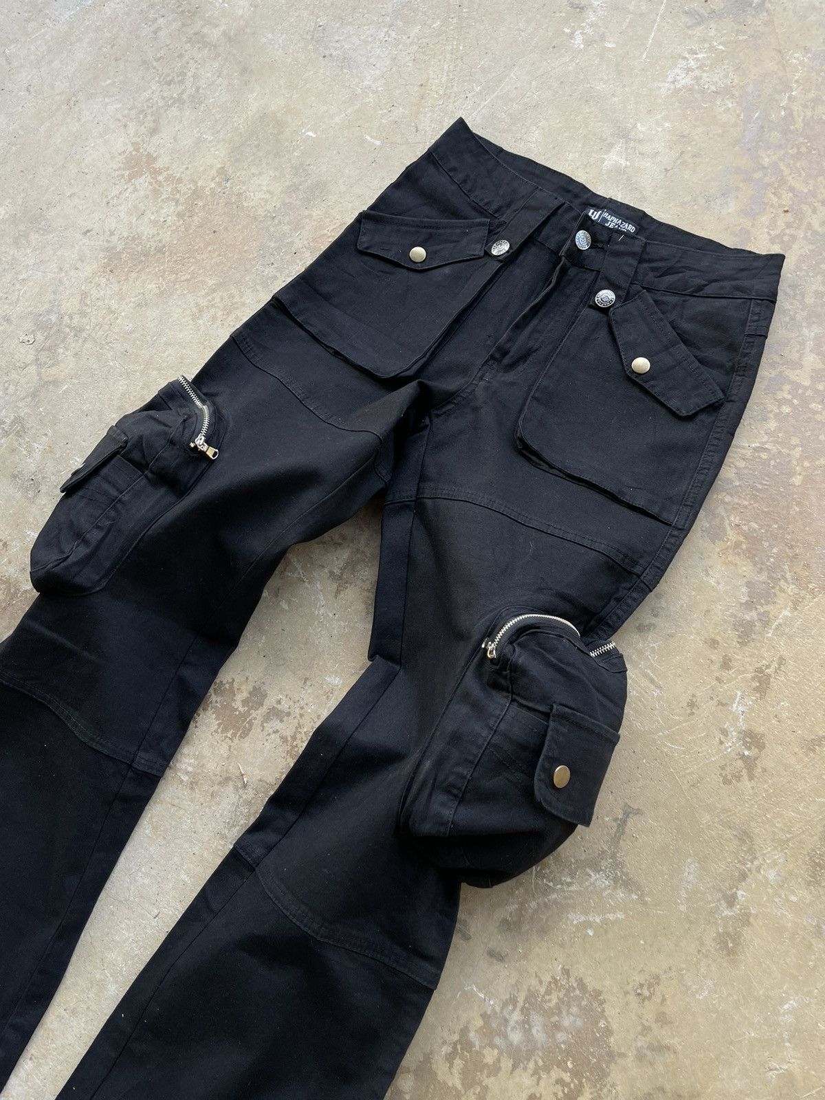 If Six Was Nine Japanese Brand Multipocket Tactical Cargo Flared Pant Size US 27 - 3 Thumbnail