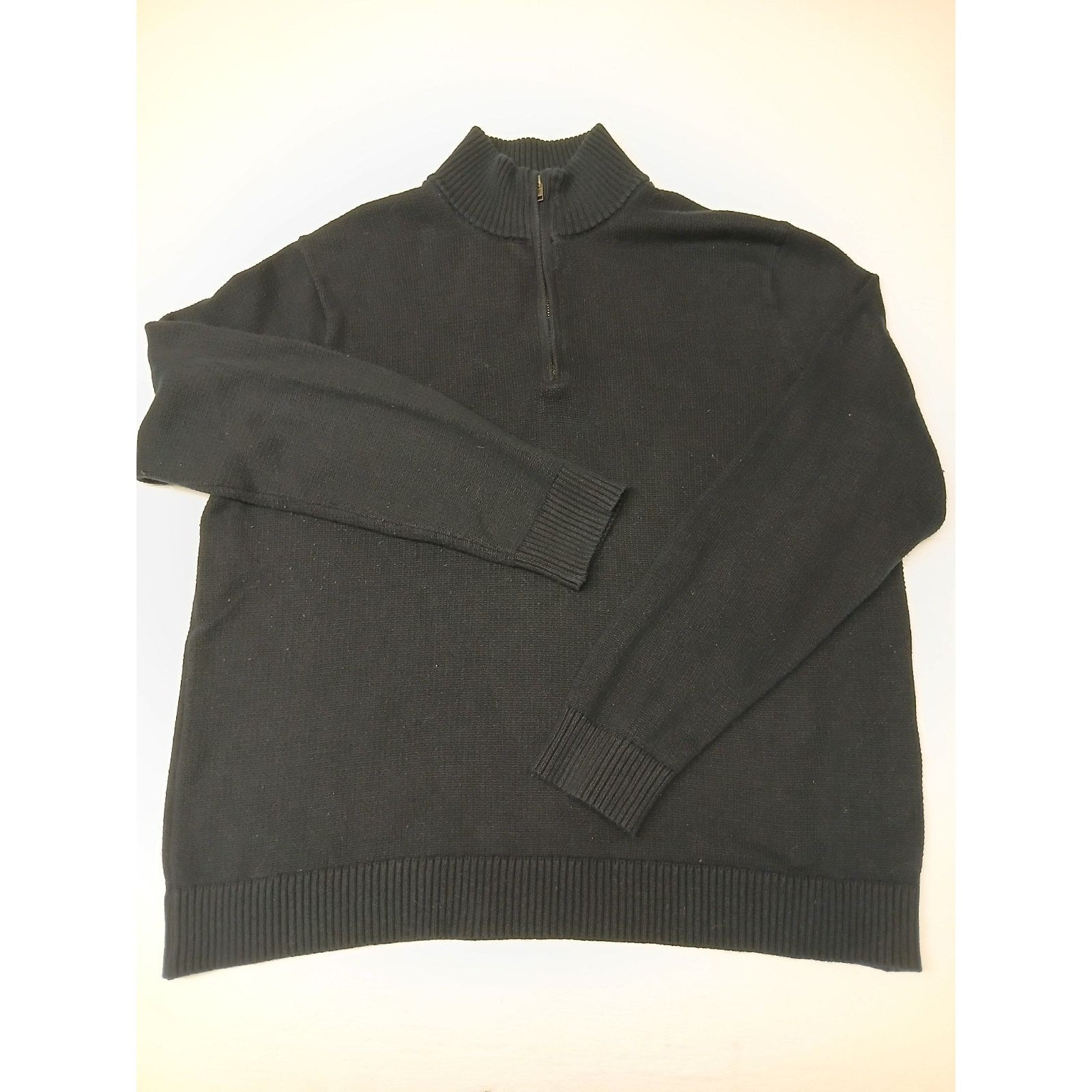Other Goodfellow (2XL) 1/4 Zip Knitted Blue Pullover Sweatshirt Size US XXL / EU 58 / 5 - 1 Thumbnail