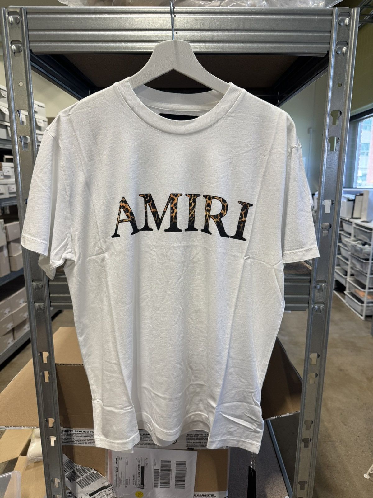 Amiri Amiri Leopard Logo T-Shirt NEW 550$ Size US S / EU 44-46 / 1 - 1 Thumbnail
