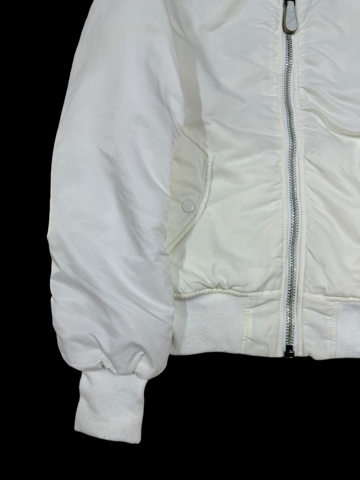 Alpha Industries Alpha Industries X Larne White Ma-1 Bomber Jacket Size US M / EU 48-50 / 2 - 10 Thumbnail