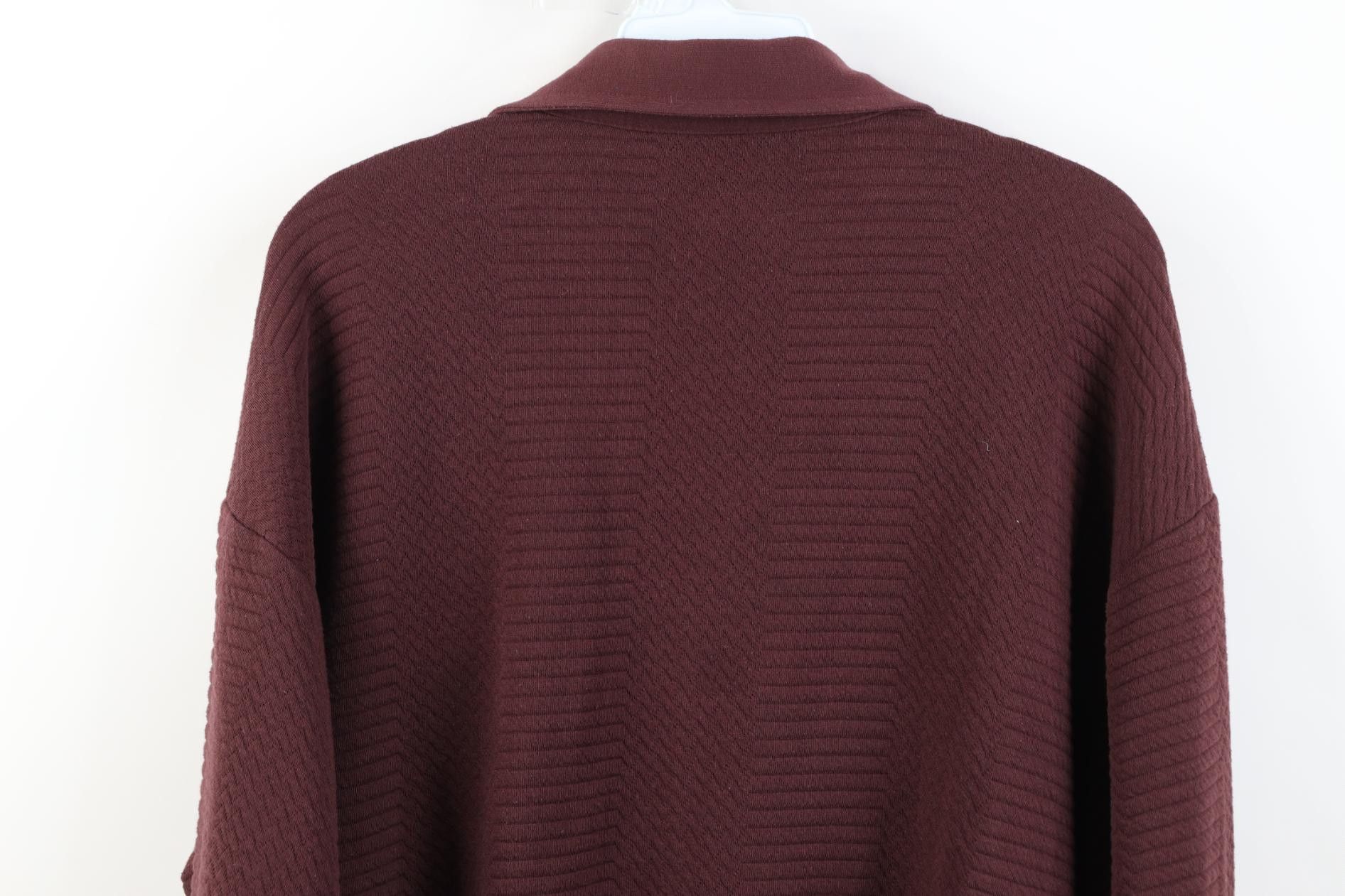 Vintage Vintage 90s Streetwear Textured Knit Pullover Polo Shirt Size US L / EU 52-54 / 3 - 12 Thumbnail