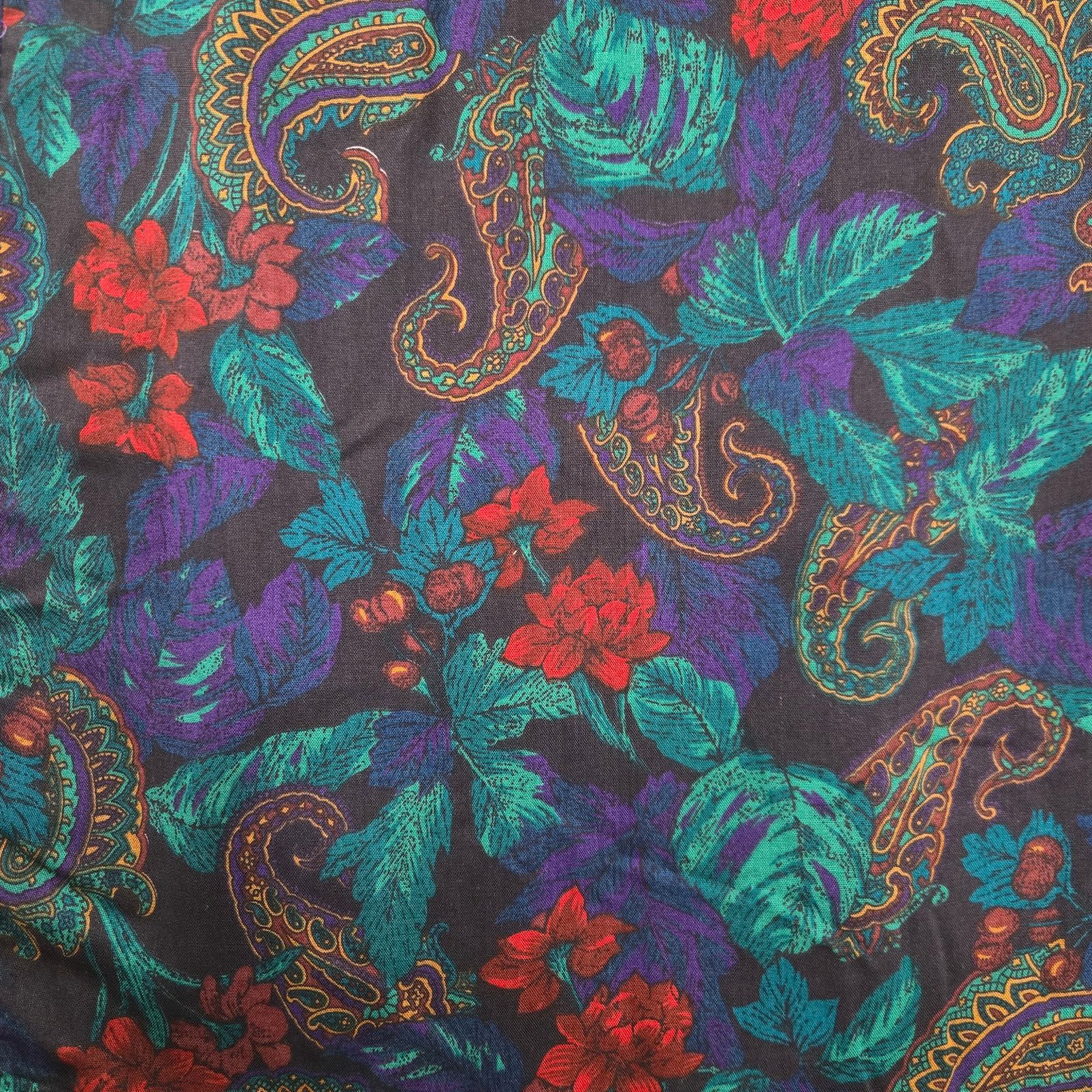 Vintage 90s Briggs Rayon Midi Skirt Dark Academia Size 14 Size 36" / US 14 / IT 50 - 7 Thumbnail