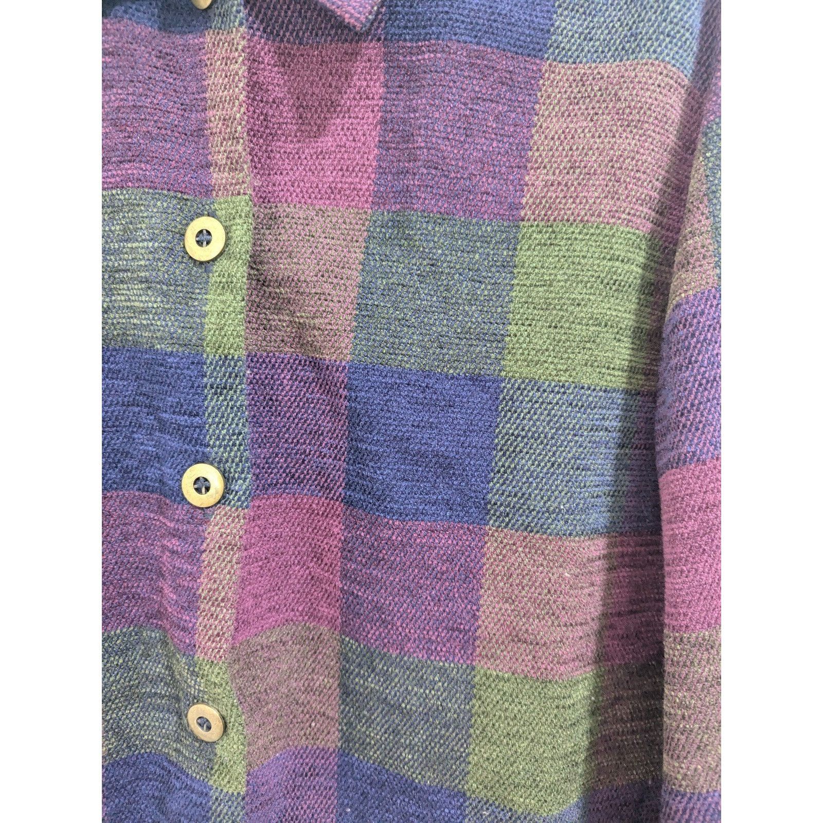 Other Monterey By Koret Button Up Shirt Top Jacket Multicolor Plai Size M / US 6-8 / IT 42-44 - 3 Thumbnail