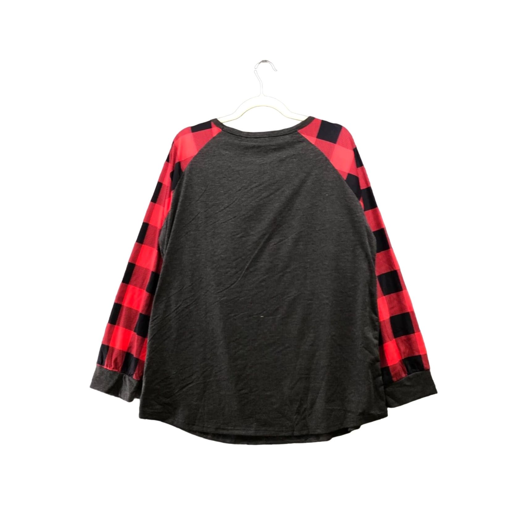 Vintage NWT Leo Rosi Gray Merry Christmas Santa Graphic Lounge Pajama Top XXL Womens Christmas Holiday Shirt Size XXL / US 16-18 / IT 52-54 - 2 Thumbnail