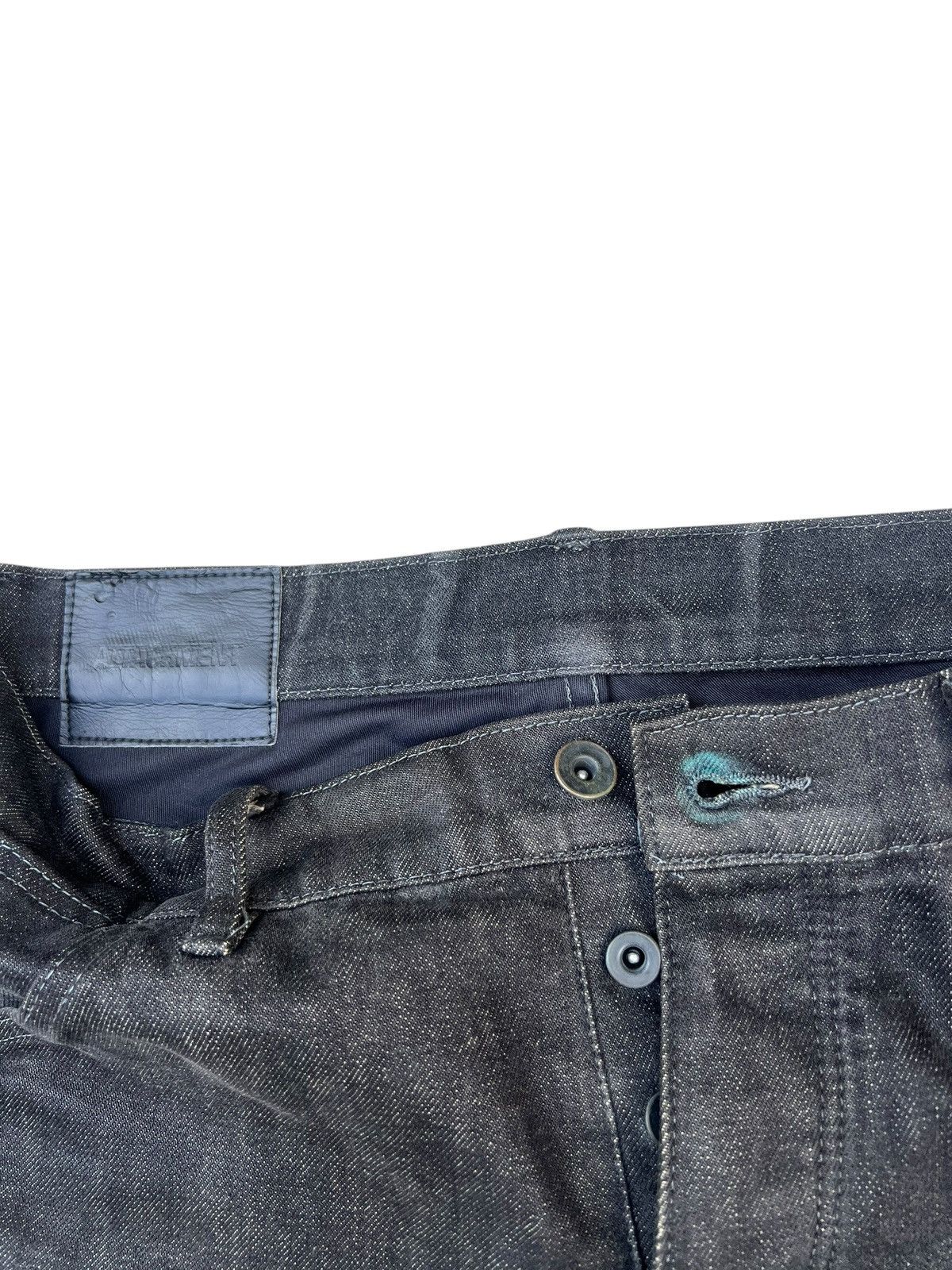 Kazuyuki Kumagai Attachment Black Attachment Japan Curve Long Leg Denim Jeans Size US 31 - 7 Thumbnail