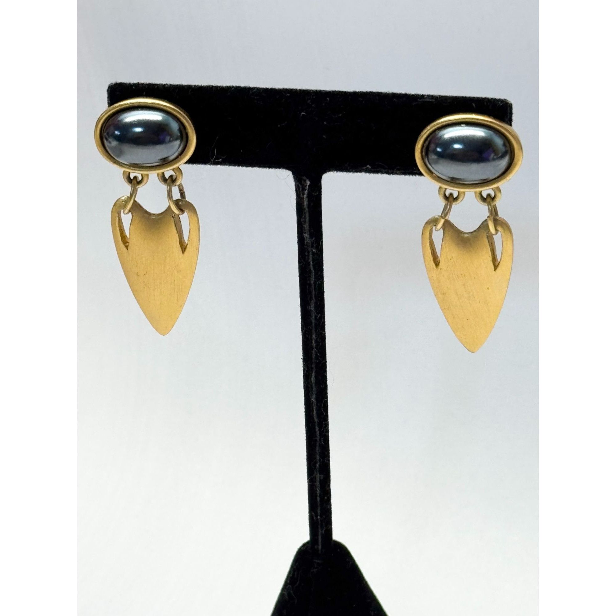 Vintage Marvella vintage gold drop earrings Size ONE SIZE - 4 Thumbnail