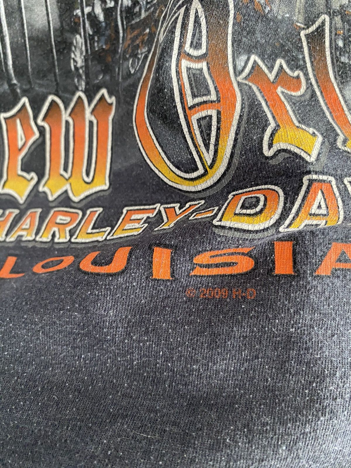 Band Tees × Harley Davidson × Vintage T-Shirt Harley-Davidson Vintage Crazy Size US L / EU 52-54 / 3 - 3 Thumbnail