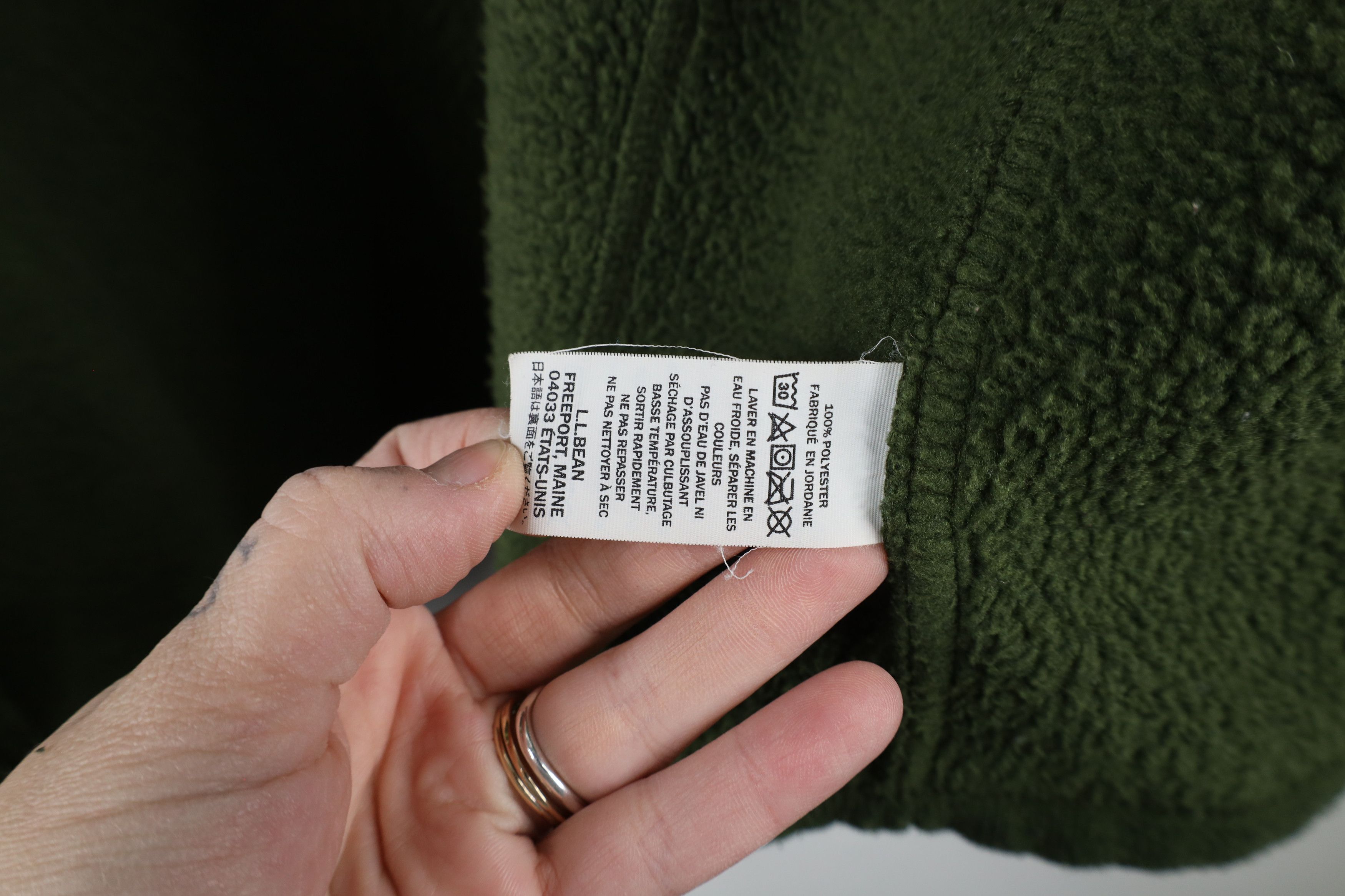 L.L. Bean × Vintage Vintage LL Bean Fleece Knit Full Zip Sweater Jacket Swacket Size US L / EU 52-54 / 3 - 11 Thumbnail