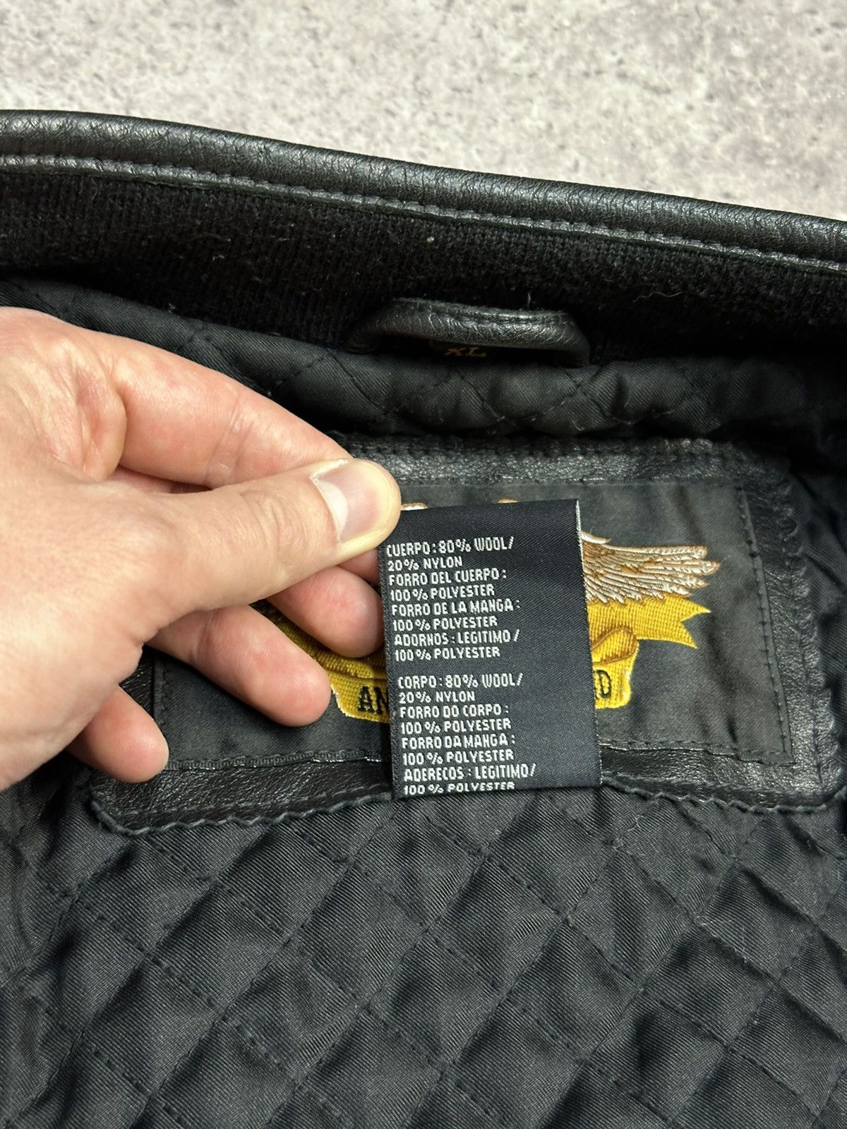 Harley Davidson × Vintage Vintage Harley Davidson Leather/Wool Bomber Jacket Archival Size US XL / EU 56 / 4 - 17 Thumbnail