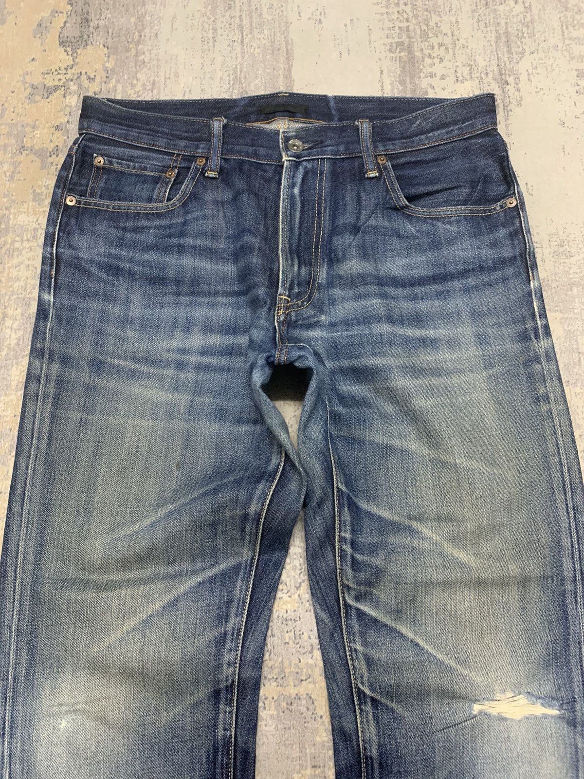 Japanese Brand Vtg Japanese Uniqlo Baggy Faded Jeans W34x27 Size US 34 / EU 50 - 4 Thumbnail