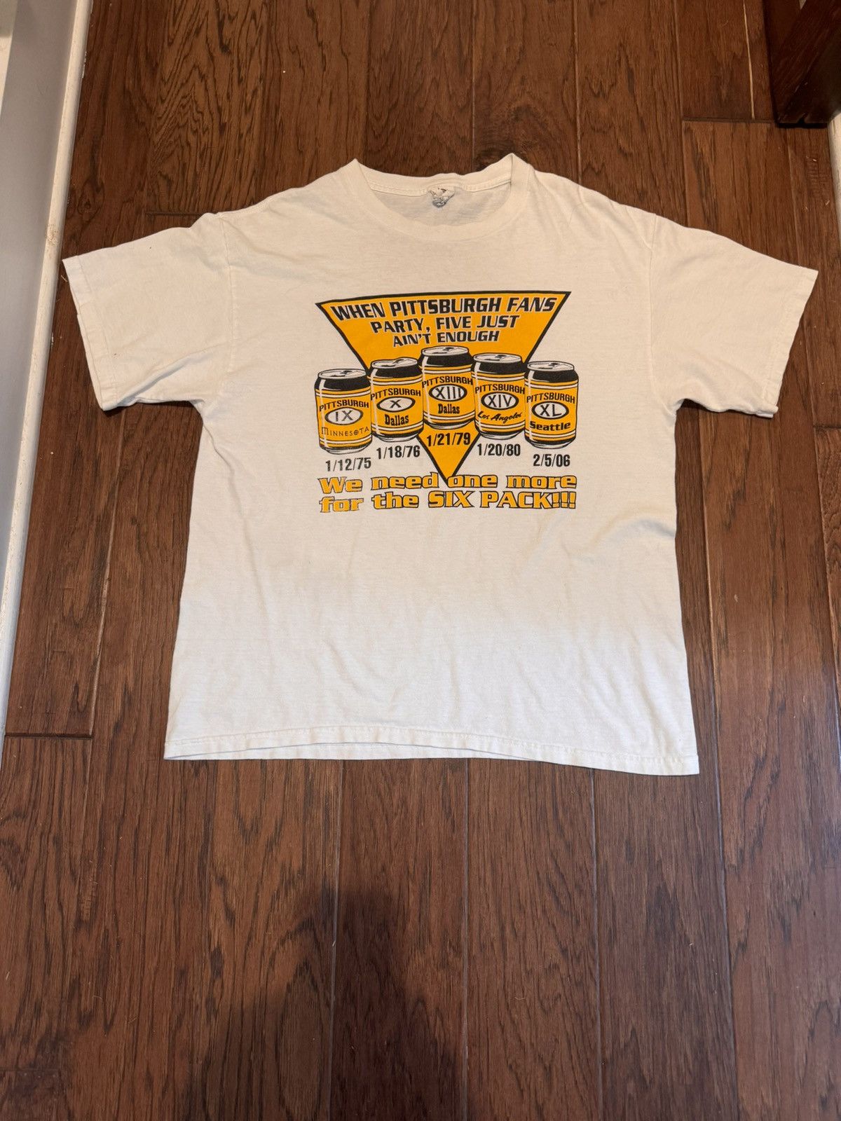 Vintage Steelers 6 Pack Tee Size US L / EU 52-54 / 3 - 1 Thumbnail