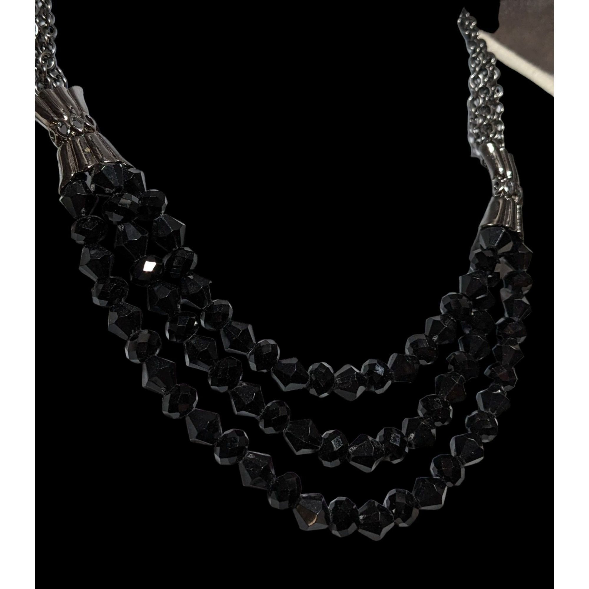 Other Glam Goth Multilayer Glass Beaded Necklace Size ONE SIZE - 6 Thumbnail